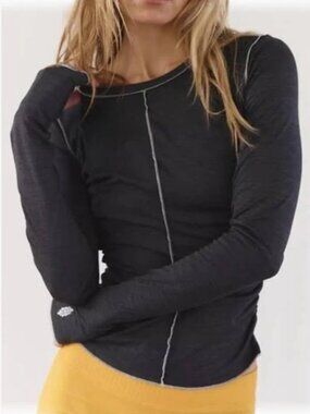 FP Movement by Free People Black Long Sleeve Top